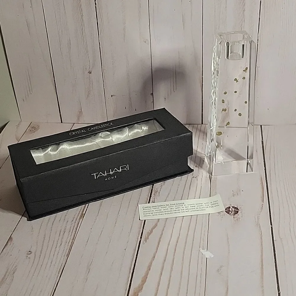 TAHARI Home VINTAGE Crystal Candlesticks